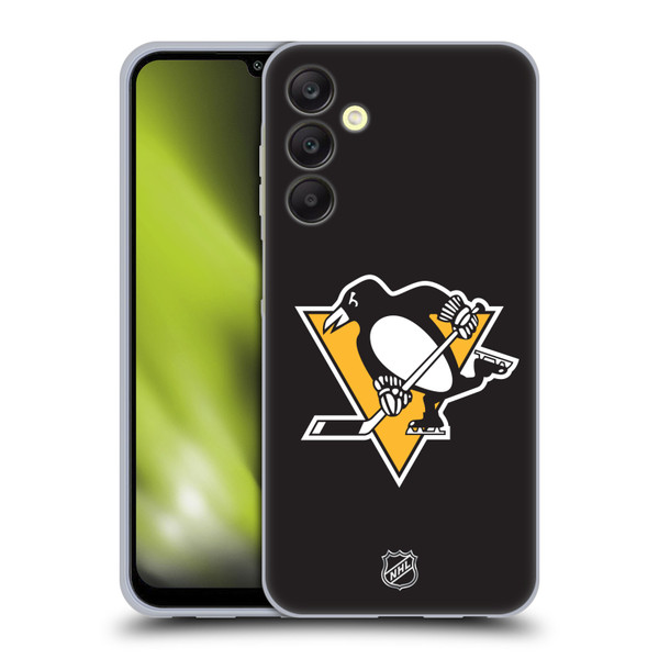 NHL Pittsburgh Penguins Plain Soft Gel Case for Samsung Galaxy A25 5G