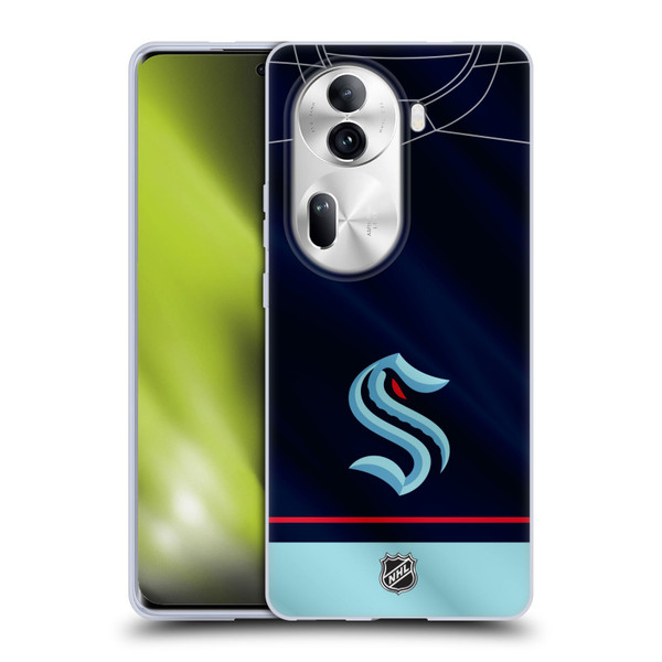 NHL Seattle Kraken Jersey Soft Gel Case for OPPO Reno11 Pro