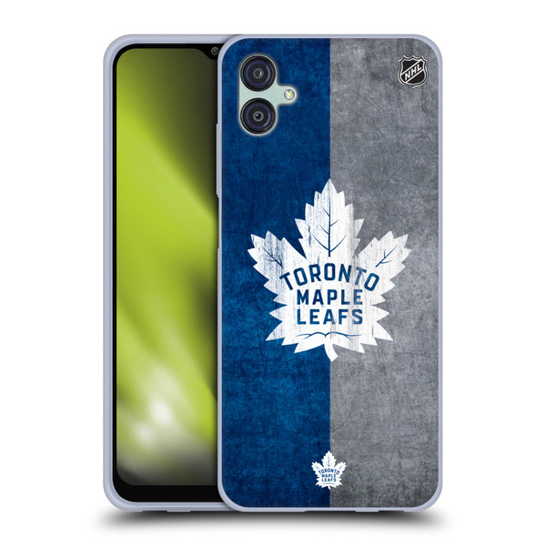 NHL Toronto Maple Leafs Half Distressed Soft Gel Case for Samsung Galaxy M04 5G / A04e
