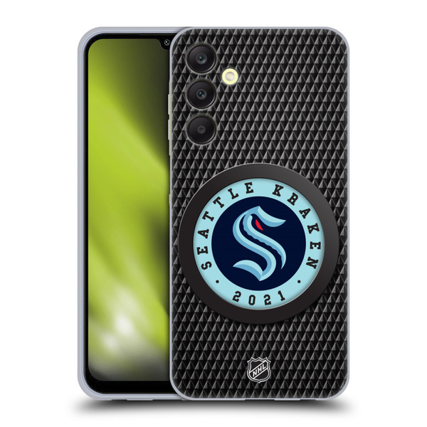 NHL Seattle Kraken Puck Texture Soft Gel Case for Samsung Galaxy A25 5G