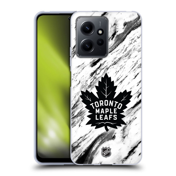 NHL Toronto Maple Leafs Marble Soft Gel Case for Xiaomi Redmi Note 12 4G