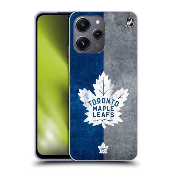 NHL Toronto Maple Leafs Half Distressed Soft Gel Case for Xiaomi Redmi 12