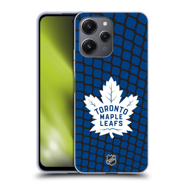 NHL Toronto Maple Leafs Net Pattern Soft Gel Case for Xiaomi Redmi 12