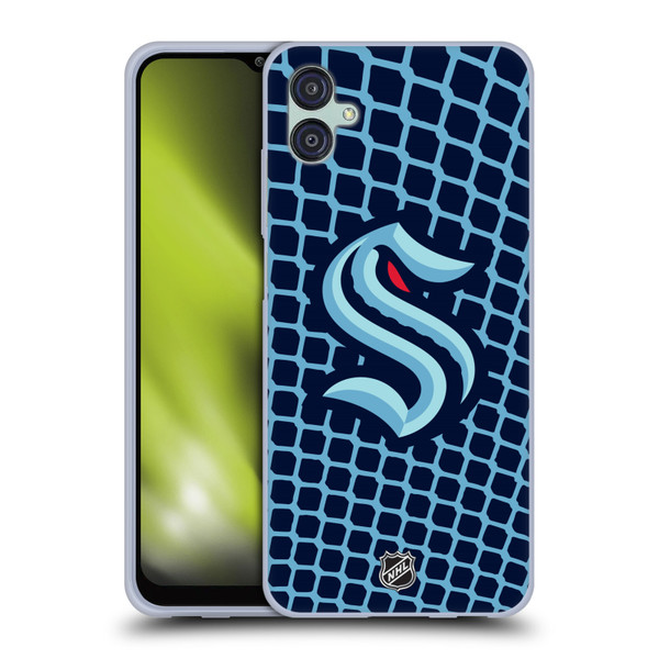 NHL Seattle Kraken Net Pattern Soft Gel Case for Samsung Galaxy M04 5G / A04e