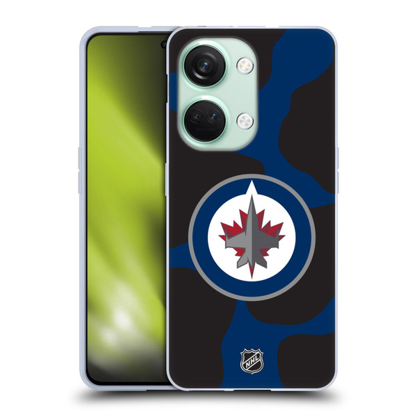 NHL Winnipeg Jets Cow Pattern Soft Gel Case for OnePlus Nord 3 5G