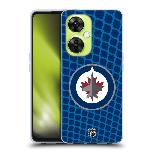 NHL Winnipeg Jets Net Pattern Soft Gel Case for OnePlus Nord CE 3 Lite 5G