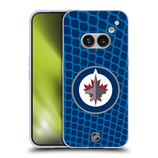 NHL Winnipeg Jets Net Pattern Soft Gel Case for Nothing Phone (2a)