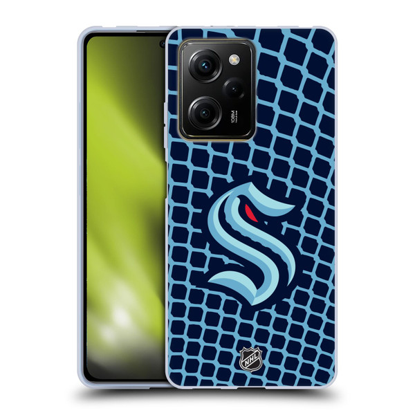 NHL Seattle Kraken Net Pattern Soft Gel Case for Xiaomi Redmi Note 12 Pro 5G