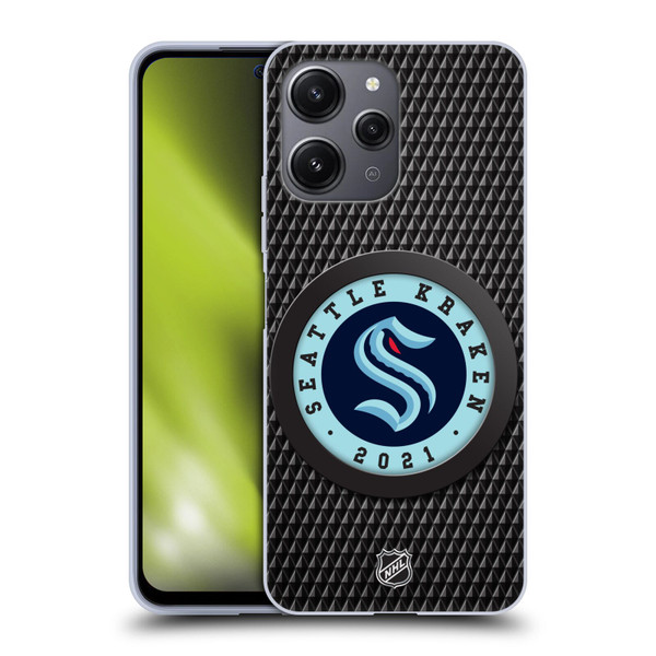 NHL Seattle Kraken Puck Texture Soft Gel Case for Xiaomi Redmi 12