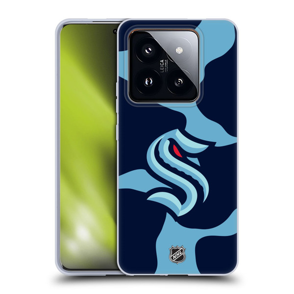 NHL Seattle Kraken Cow Pattern Soft Gel Case for Xiaomi 14 Pro