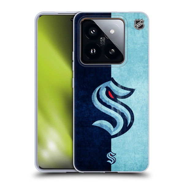 NHL Seattle Kraken Half Distressed Soft Gel Case for Xiaomi 14 Pro