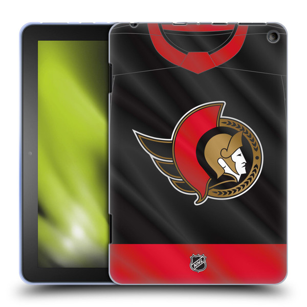 NHL Ottawa Senators Jersey Soft Gel Case for Amazon Fire HD 8/Fire HD 8 Plus 2020