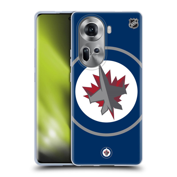 NHL Winnipeg Jets Oversized Soft Gel Case for OPPO Reno11