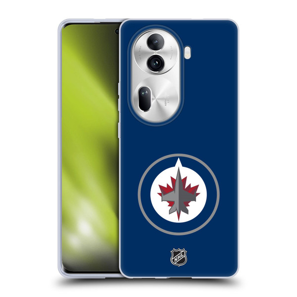 NHL Winnipeg Jets Plain Soft Gel Case for OPPO Reno11 Pro