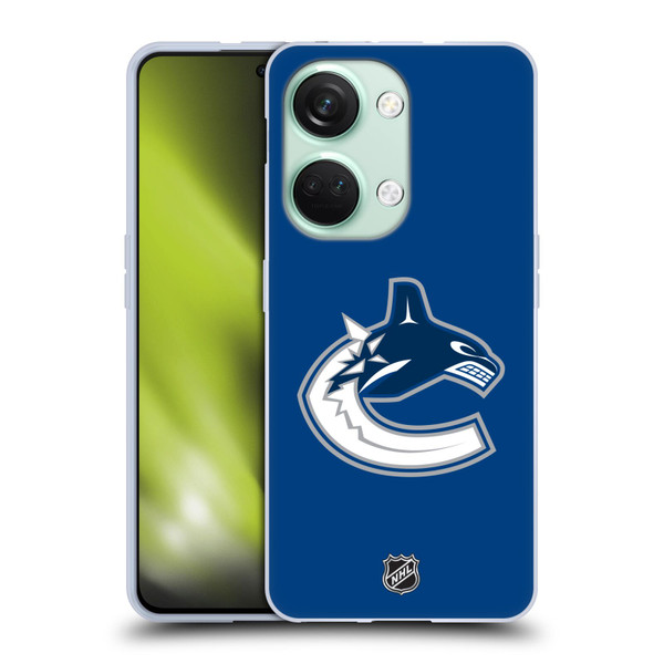 NHL Vancouver Canucks Plain Soft Gel Case for OnePlus Nord 3 5G