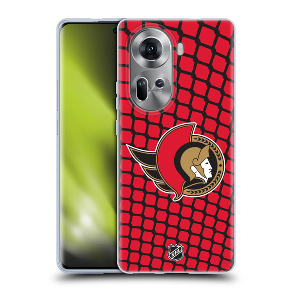 NHL Ottawa Senators Net Pattern Soft Gel Case for OPPO Reno11