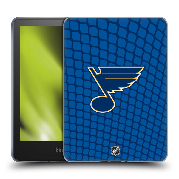 NHL St Louis Blues Net Pattern Soft Gel Case for Amazon Kindle Paperwhite 5 (2021)