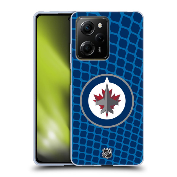 NHL Winnipeg Jets Net Pattern Soft Gel Case for Xiaomi Redmi Note 12 Pro 5G