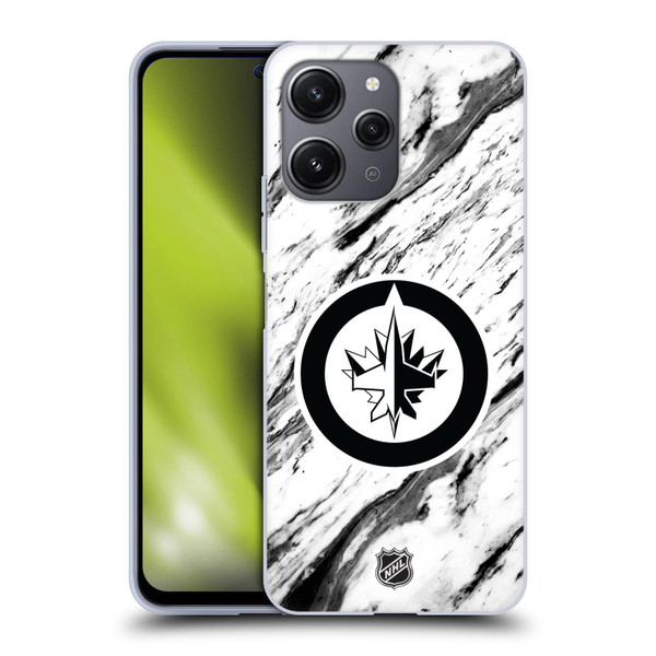 NHL Winnipeg Jets Marble Soft Gel Case for Xiaomi Redmi 12
