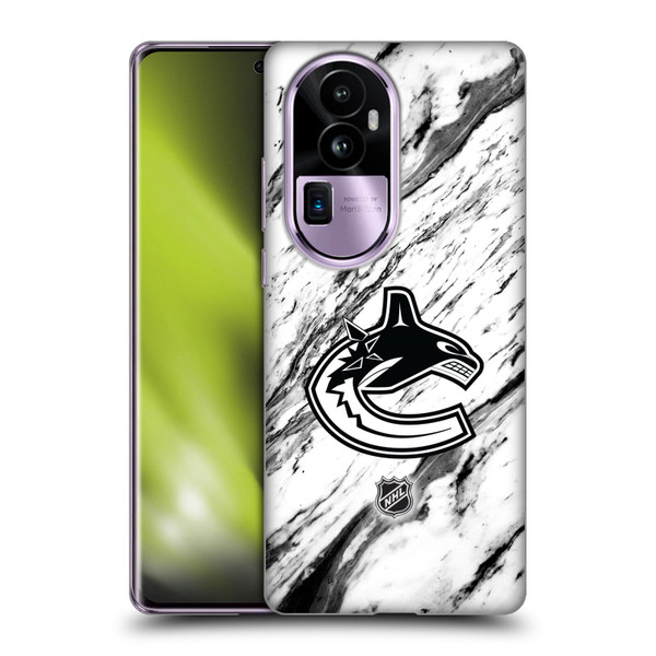 NHL Vancouver Canucks Marble Soft Gel Case for OPPO Reno10 Pro+