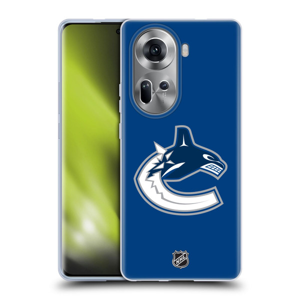 NHL Vancouver Canucks Plain Soft Gel Case for OPPO Reno11