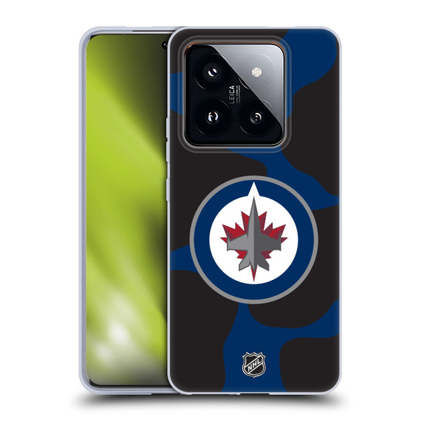 NHL Winnipeg Jets Cow Pattern Soft Gel Case for Xiaomi 14 Pro