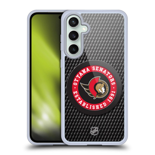 NHL Ottawa Senators Puck Texture Soft Gel Case for Samsung Galaxy S23 FE 5G