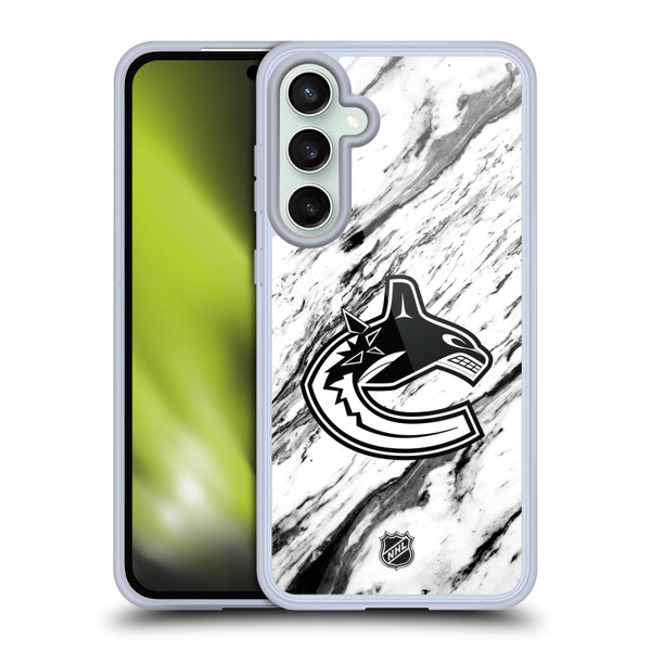 NHL Vancouver Canucks Marble Soft Gel Case for Samsung Galaxy S23 FE 5G
