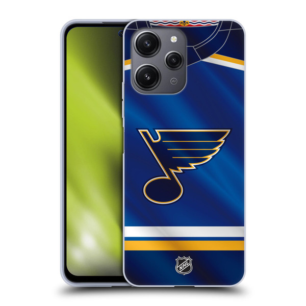 NHL St Louis Blues Jersey Soft Gel Case for Xiaomi Redmi 12