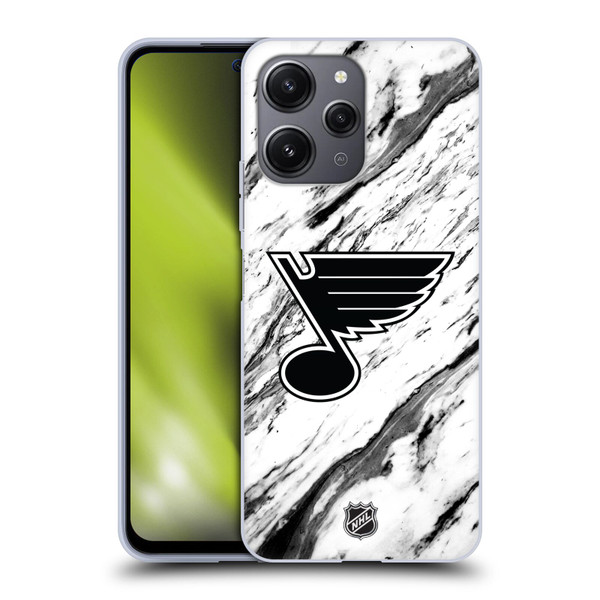 NHL St Louis Blues Marble Soft Gel Case for Xiaomi Redmi 12