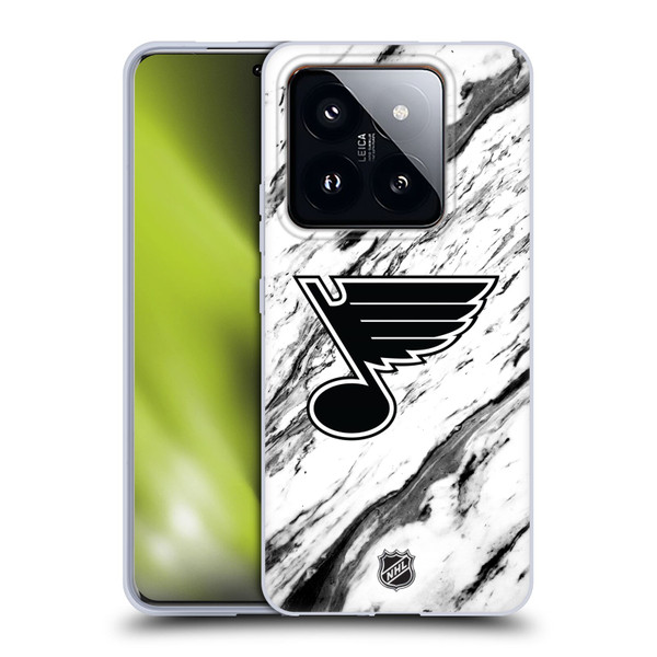 NHL St Louis Blues Marble Soft Gel Case for Xiaomi 14 Pro