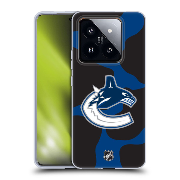 NHL Vancouver Canucks Cow Pattern Soft Gel Case for Xiaomi 14 Pro