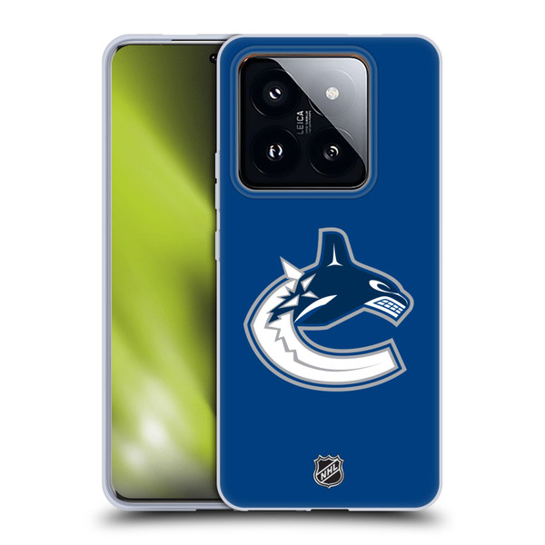 NHL Vancouver Canucks Plain Soft Gel Case for Xiaomi 14 Pro