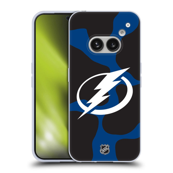 NHL Tampa Bay Lightning Cow Pattern Soft Gel Case for Nothing Phone (2a)