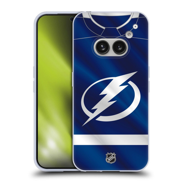 NHL Tampa Bay Lightning Jersey Soft Gel Case for Nothing Phone (2a)