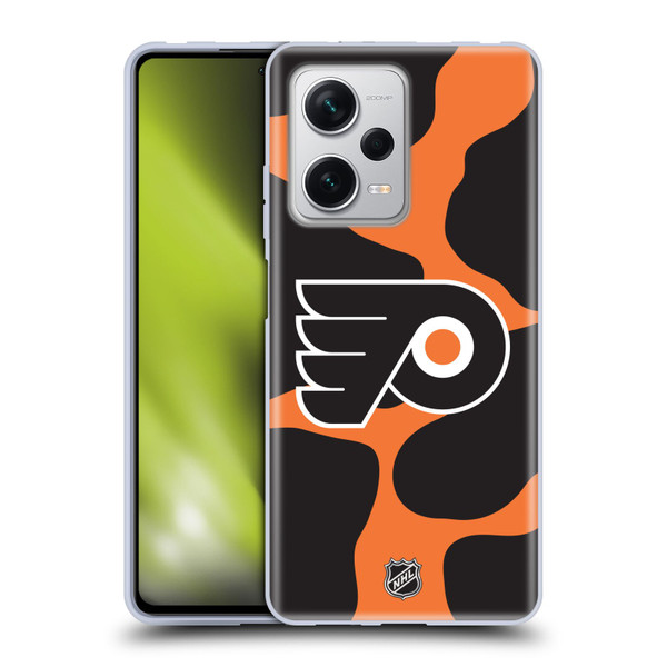 NHL Philadelphia Flyers Cow Pattern Soft Gel Case for Xiaomi Redmi Note 12 Pro+ 5G