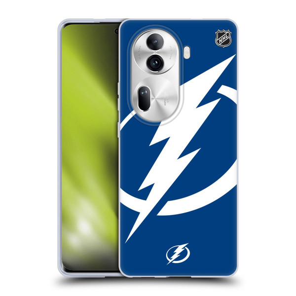 NHL Tampa Bay Lightning Oversized Soft Gel Case for OPPO Reno11 Pro