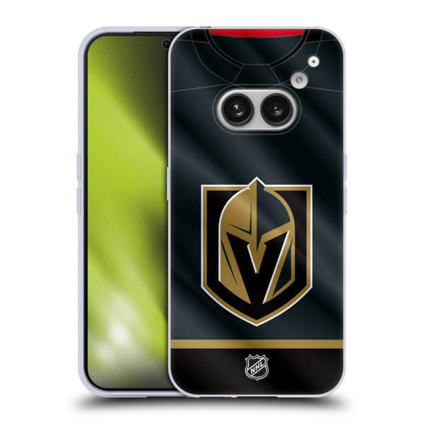NHL Vegas Golden Knights Jersey Soft Gel Case for Nothing Phone (2a)