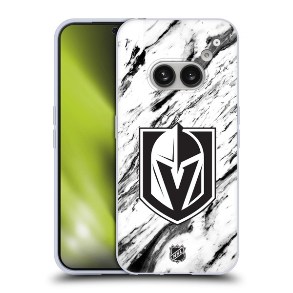 NHL Vegas Golden Knights Marble Soft Gel Case for Nothing Phone (2a)