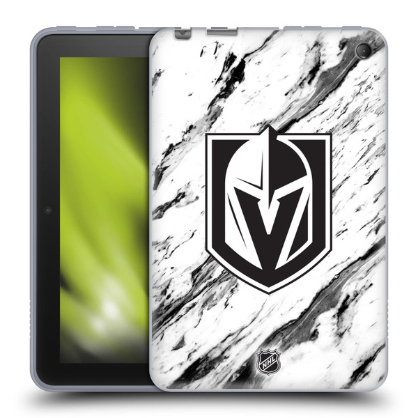 NHL Vegas Golden Knights Marble Soft Gel Case for Amazon Fire 7 2022