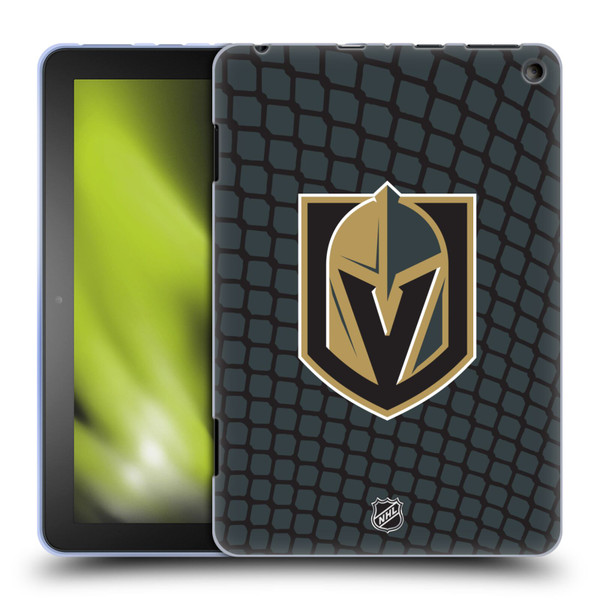 NHL Vegas Golden Knights Net Pattern Soft Gel Case for Amazon Fire HD 8/Fire HD 8 Plus 2020
