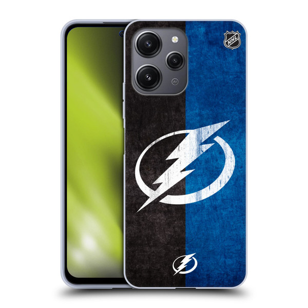 NHL Tampa Bay Lightning Half Distressed Soft Gel Case for Xiaomi Redmi 12