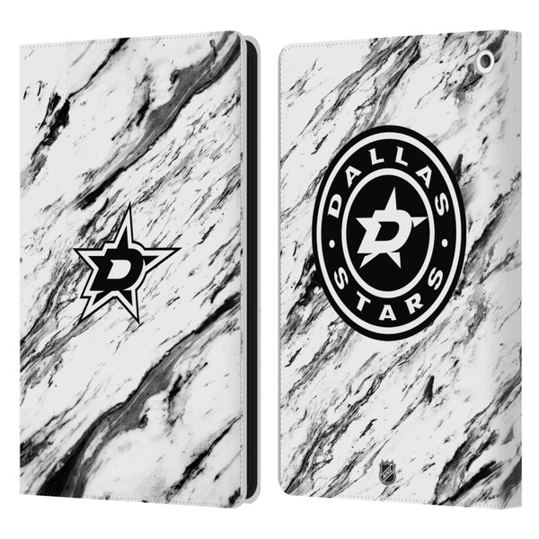 NHL Dallas Stars Marble Leather Book Wallet Case Cover For Amazon Fire HD 8/Fire HD 8 Plus 2020