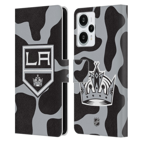 NHL Los Angeles Kings Cow Pattern Leather Book Wallet Case Cover For Xiaomi Redmi Note 12T