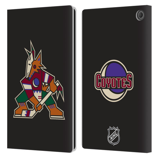 NHL Arizona Coyotes Plain Leather Book Wallet Case Cover For Amazon Fire Max 11 2023