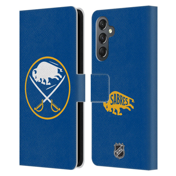 NHL Buffalo Sabres Plain Leather Book Wallet Case Cover For Samsung Galaxy A25 5G