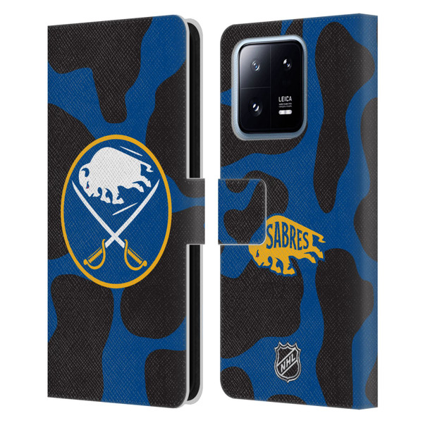 NHL Buffalo Sabres Cow Pattern Leather Book Wallet Case Cover For Xiaomi 13 Pro 5G