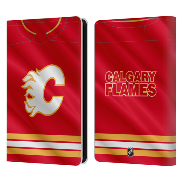 NHL Calgary Flames Jersey Leather Book Wallet Case Cover For Amazon Kindle 11th Gen 6in 2022