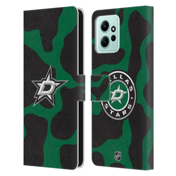 NHL Dallas Stars Cow Pattern Leather Book Wallet Case Cover For Xiaomi Redmi 12