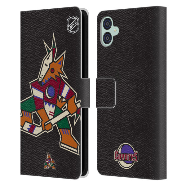 NHL Arizona Coyotes Oversized Leather Book Wallet Case Cover For Samsung Galaxy M04 5G / A04e